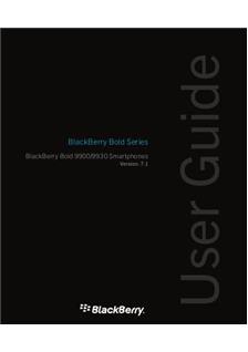 Blackberry Bold 9930 manual. Tablet Instructions.